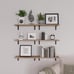 Wood Floating Shelves Set of 6, Shelves for Wall Decor, Farmhouse Shelf