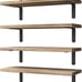 Wood Floating Shelves Set of 6, Shelves for Wall Decor, Farmhouse Shelf