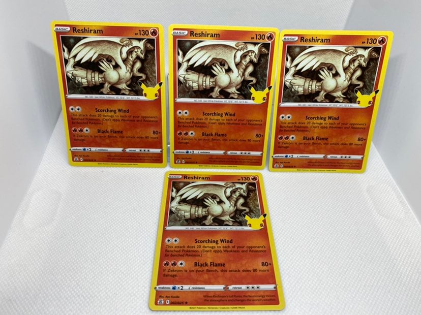 RESHIRAM 2/25 25th YEAR CELEBRATIONS - PSA CGC HGA TCG BGS POKEMON CARDS