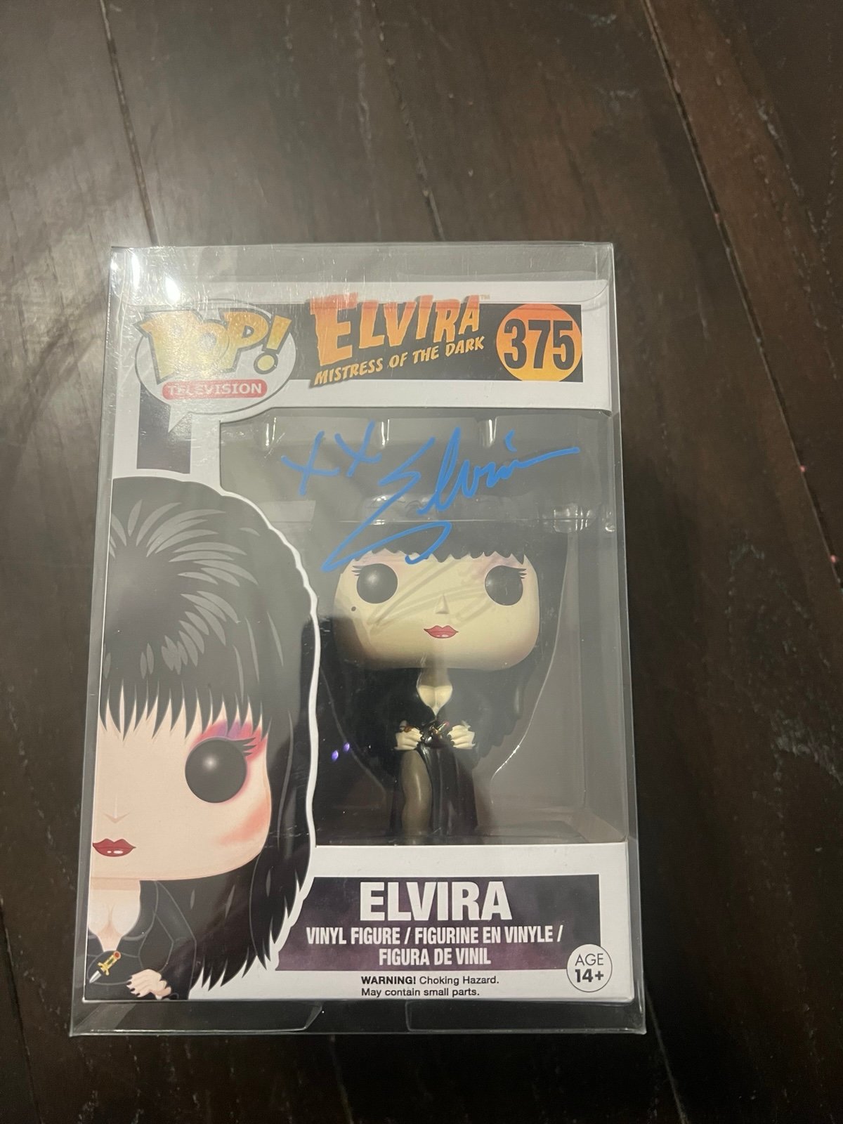 Elvira signed funko pop