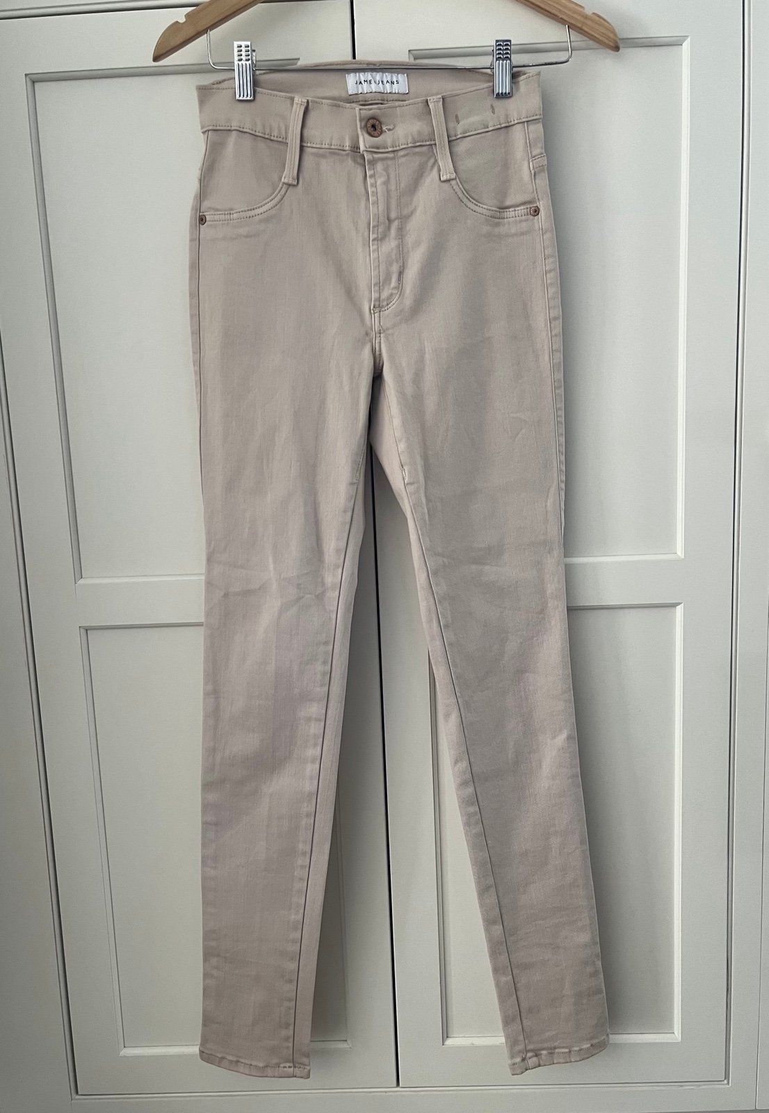 James Jeans Women's High Class Skinny high rise jeans Size 27 ivory