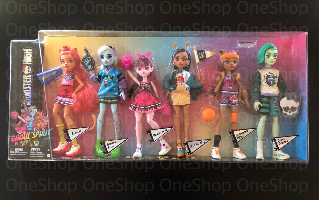 MonsteMonster High G3 Dolls 6 Pack Ghoul Spirit Sporty Collection BRAND NEW 2022