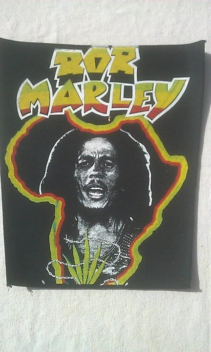 Very RARE Vintage Bob Marley Africa Reggae jacket Back Patch NOS