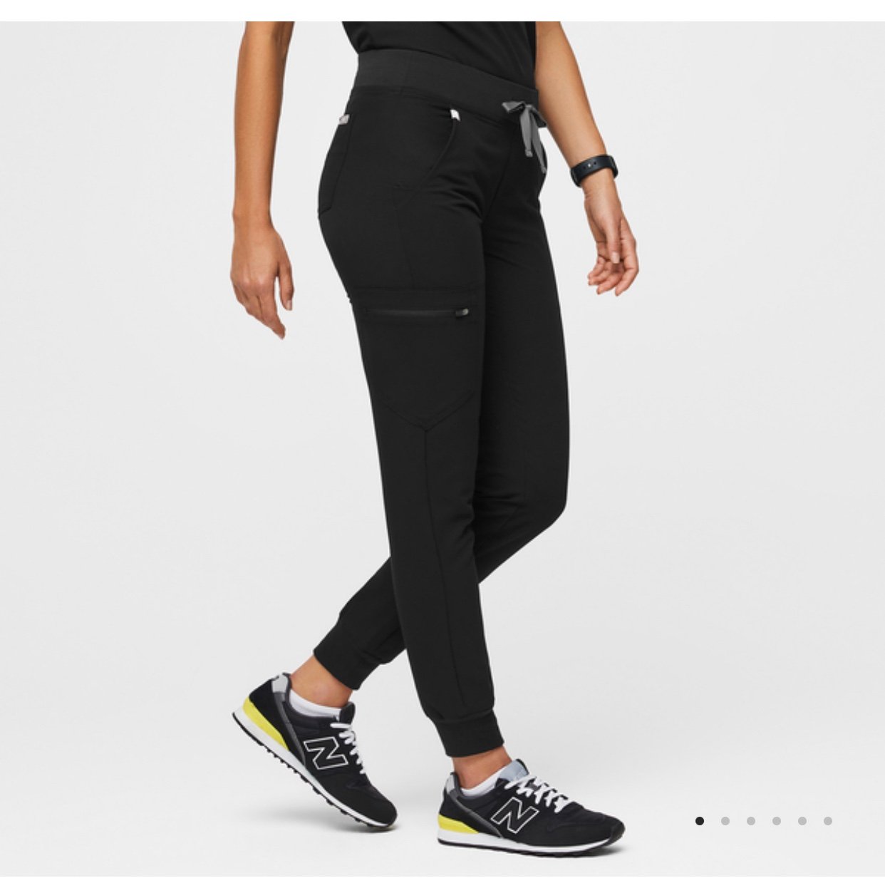 FIGS Zamora Black Jogger Pants Size XS