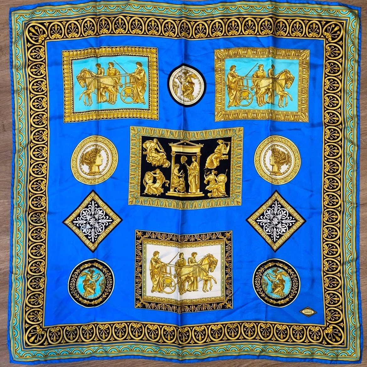 Versace Silk Foulard Scarf