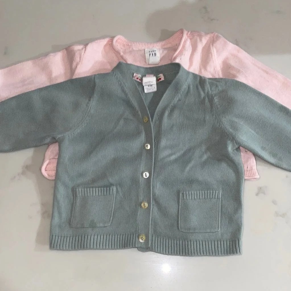 Toddler girl bonpoint/ gap cardigan bund