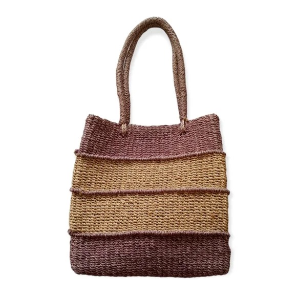 Natural Fiber Woven Tote