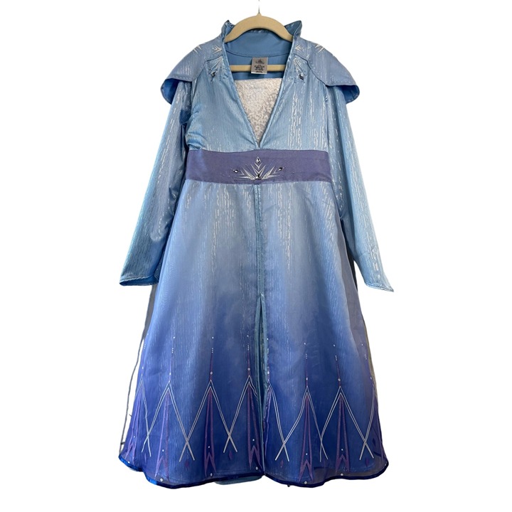 DISNEY Parks Frozen II Elsa Costume Girls 7-8 130 Halloween Queen Elsa Dress Up