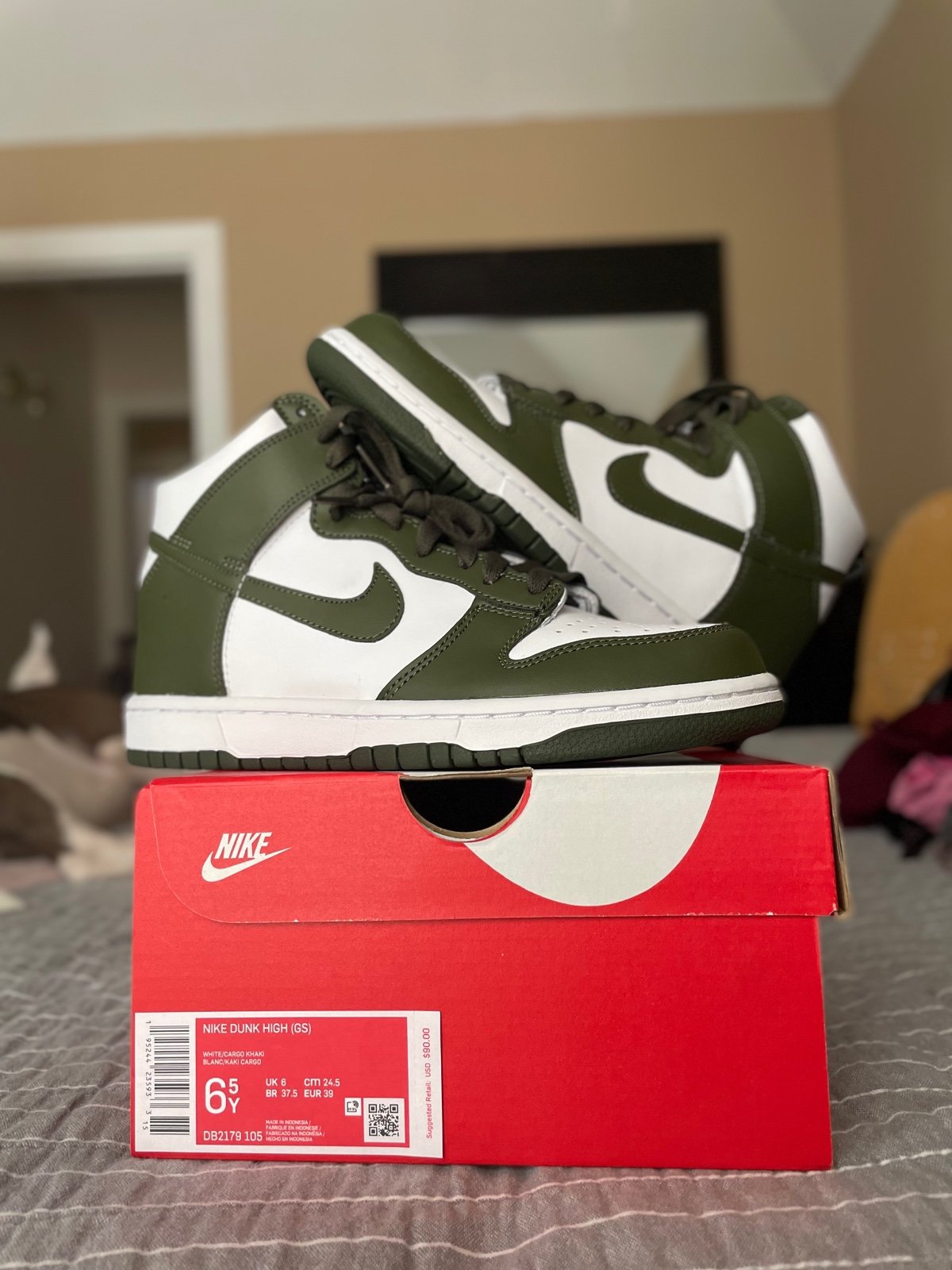Nike Dunk High (GS) 6.5Y Cargo Khaki