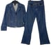 VS2 Vakko Vintage Western Rodeo Denim Jeans & Jacket Studded 2 Pc Set Size 4