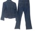 VS2 Vakko Vintage Western Rodeo Denim Jeans & Jacket Studded 2 Pc Set Size 4