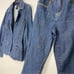 VS2 Vakko Vintage Western Rodeo Denim Jeans & Jacket Studded 2 Pc Set Size 4