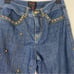 VS2 Vakko Vintage Western Rodeo Denim Jeans & Jacket Studded 2 Pc Set Size 4