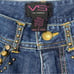 VS2 Vakko Vintage Western Rodeo Denim Jeans & Jacket Studded 2 Pc Set Size 4