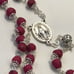 Memorial funeral flower rosary