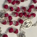 Memorial funeral flower rosary