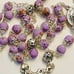 Memorial funeral flower rosary