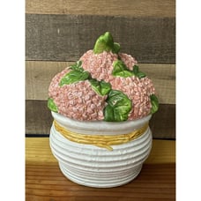 Hydrangea Cookie Jar -flat Back
