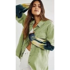 New Free People Tie Dye Nlouse lobg sleeve size XS
