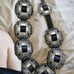(Size L) Roper Womens Black Concho Belt