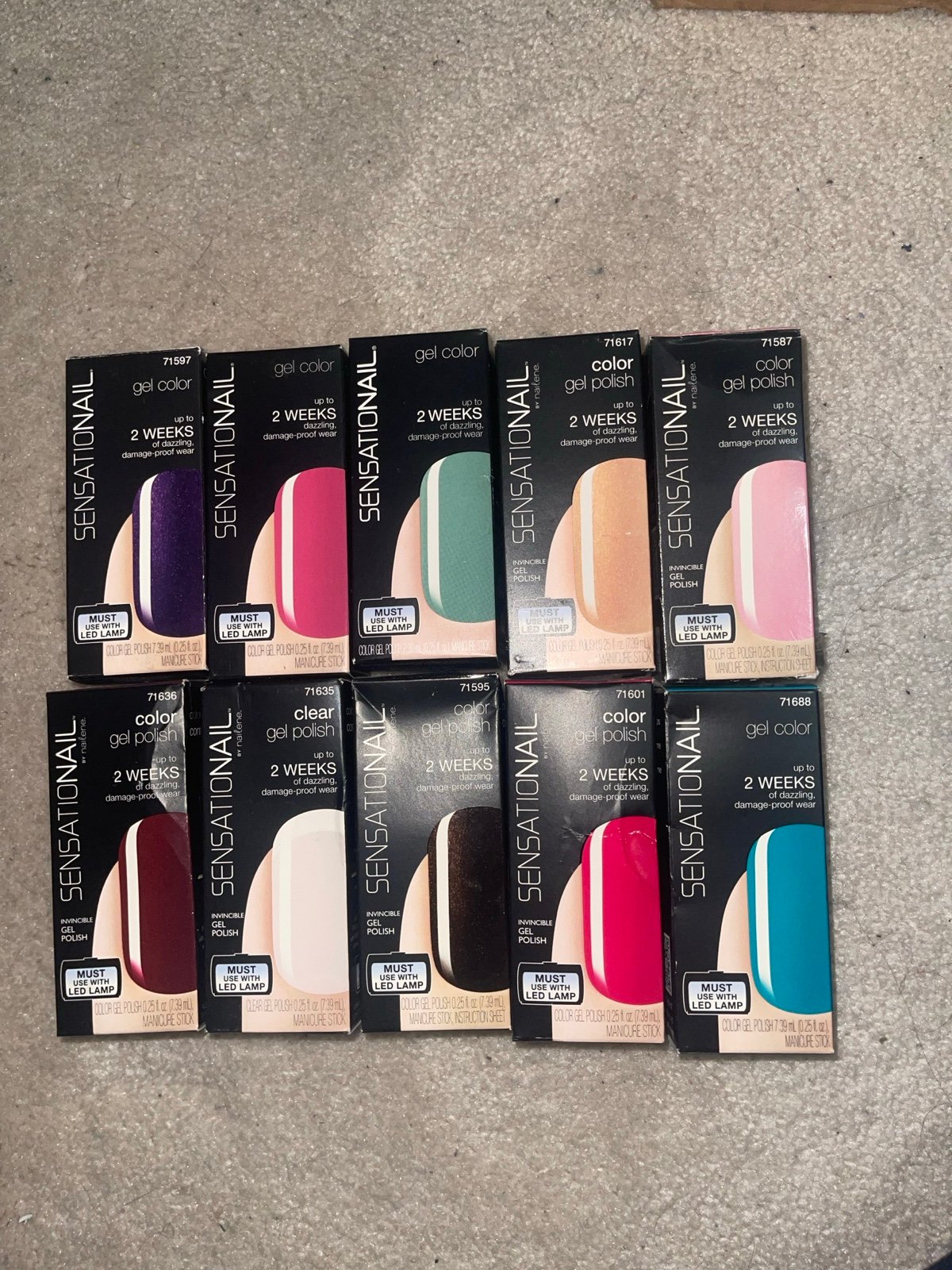 10 sensationail gel nail polish