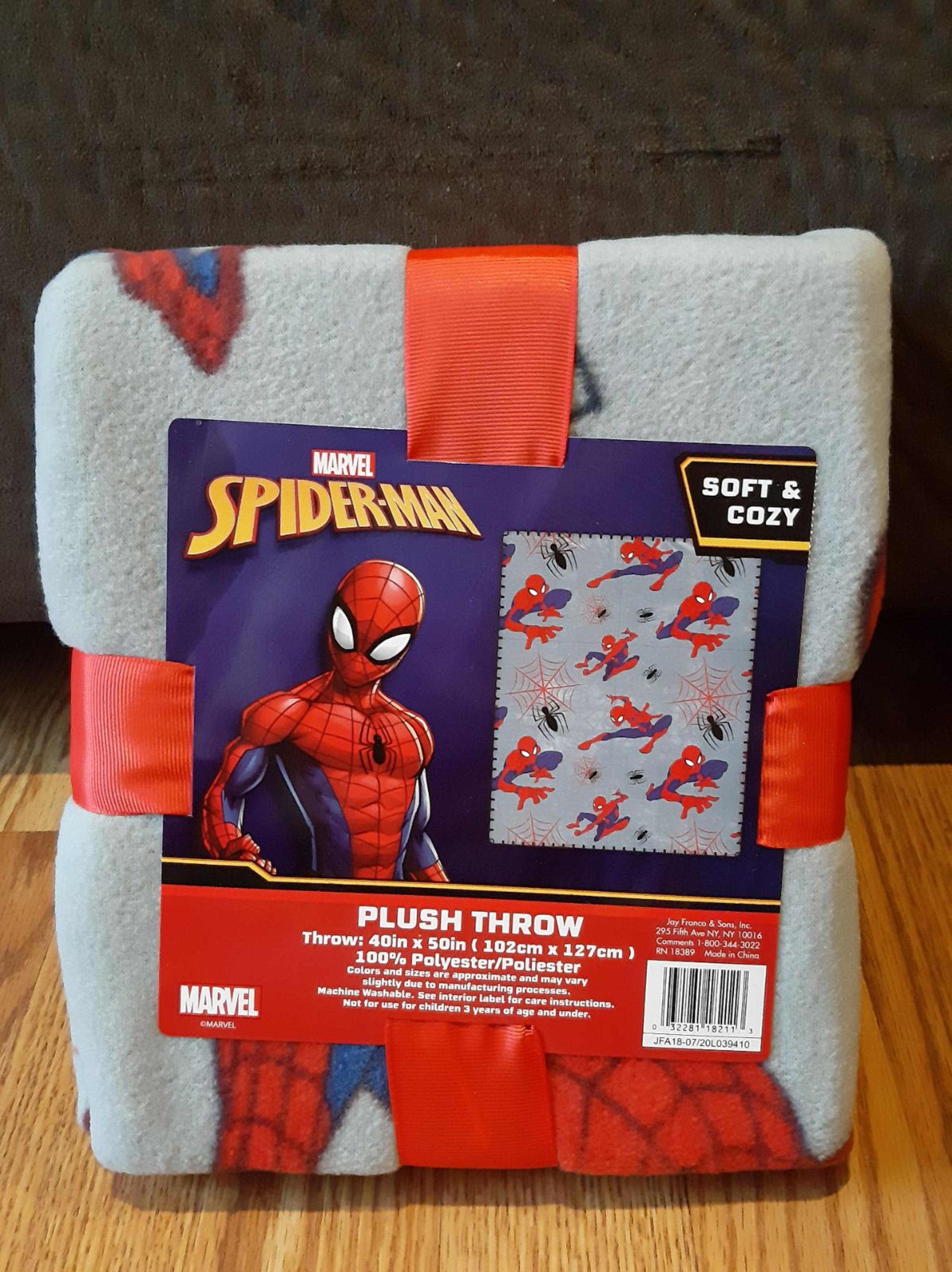 Marvel Spider-Man Plush Throw Blanket