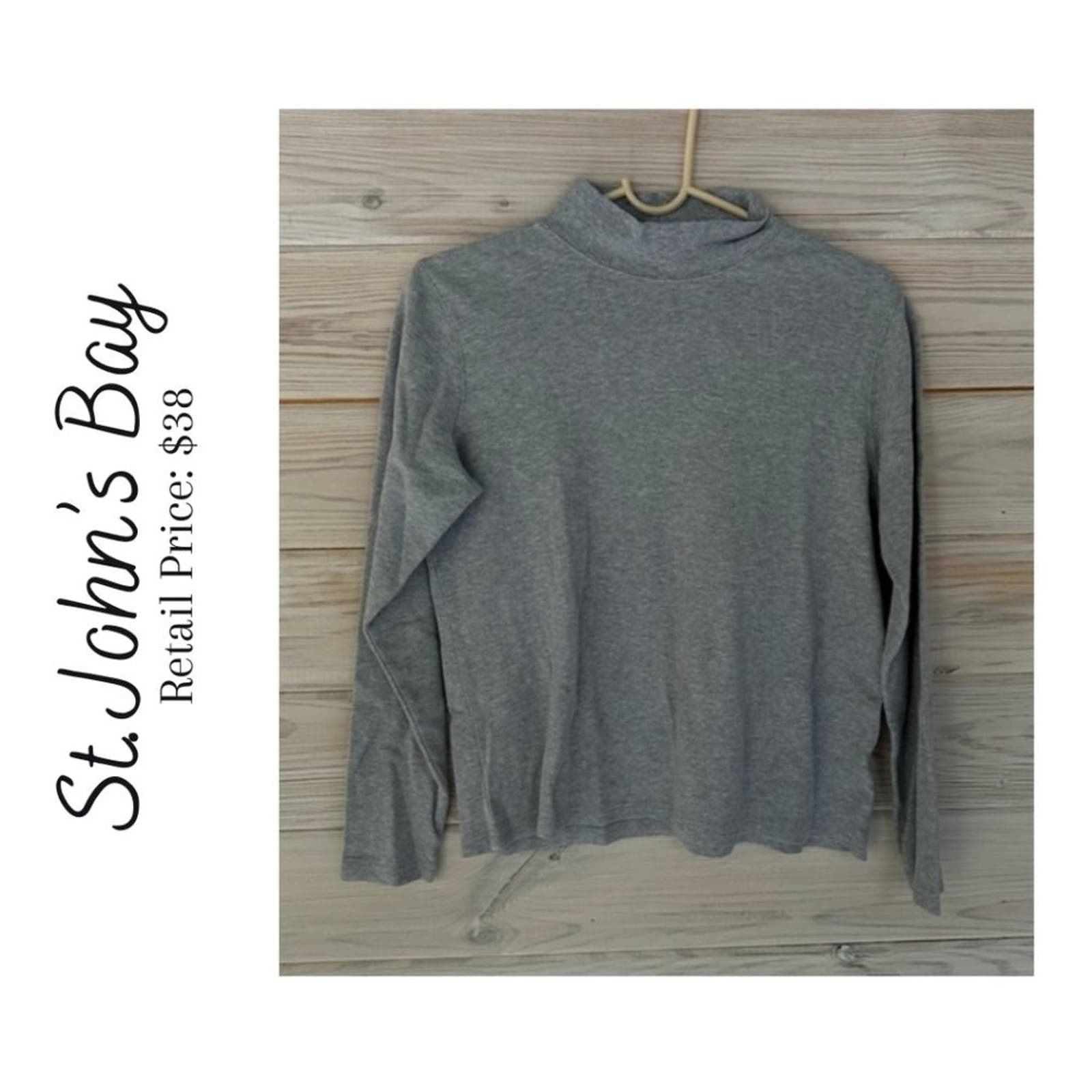 St john's bay mock cheap neck