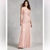 White by Vera Wang One Shoulder Illusion Pink Tulle Dress NWT Size 10