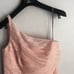 White by Vera Wang One Shoulder Illusion Pink Tulle Dress NWT Size 10