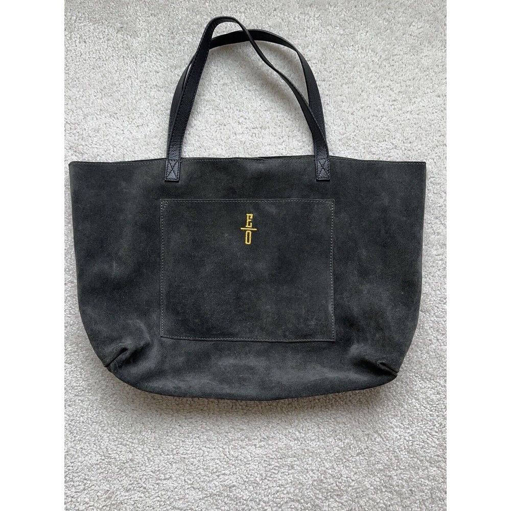 Mark & Graham Suede Tote Bag Gray