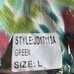 J.NNA Green Halter Abstract Print Ruffled Boho Smocked Maxi Dress NWT Size L