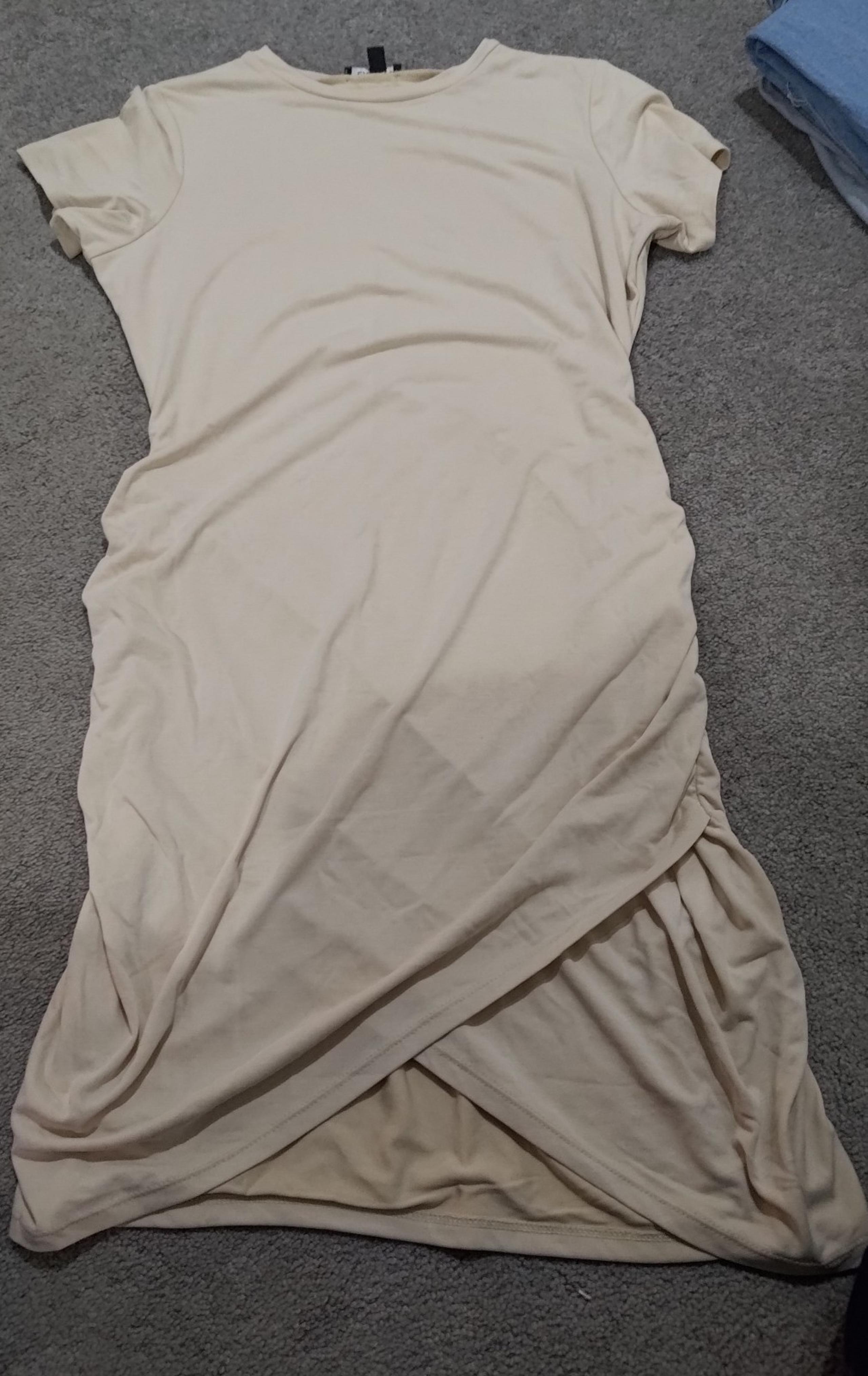 Express Bodycon Nude Beige Mini Dress