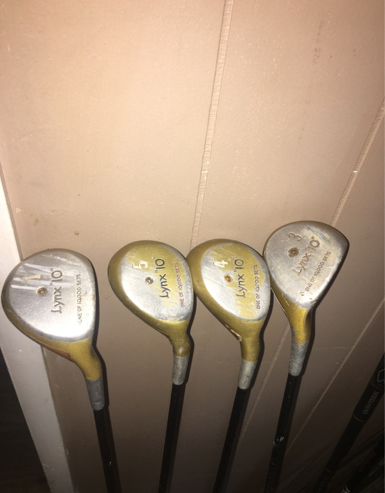 Lynx One of 10,000 Sets vtg golf woods