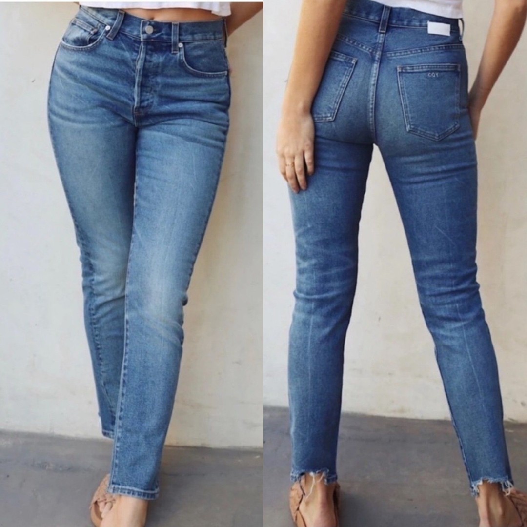 CQY Faded Blue Jeans Icon Vice Women’s Size 27 Vintage Slim Fit