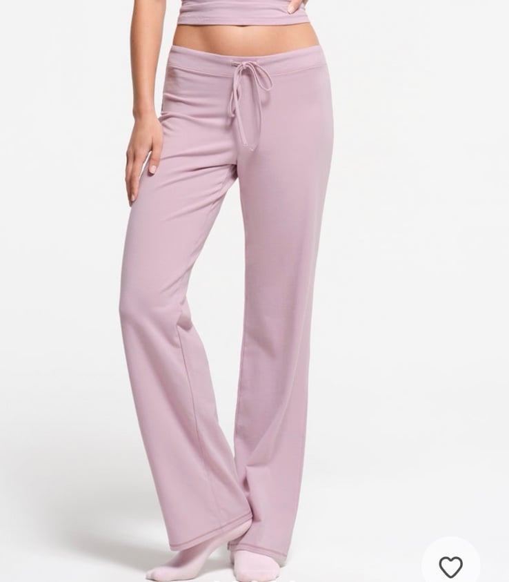 Skims Cotton Jersey Straight Leg Pants