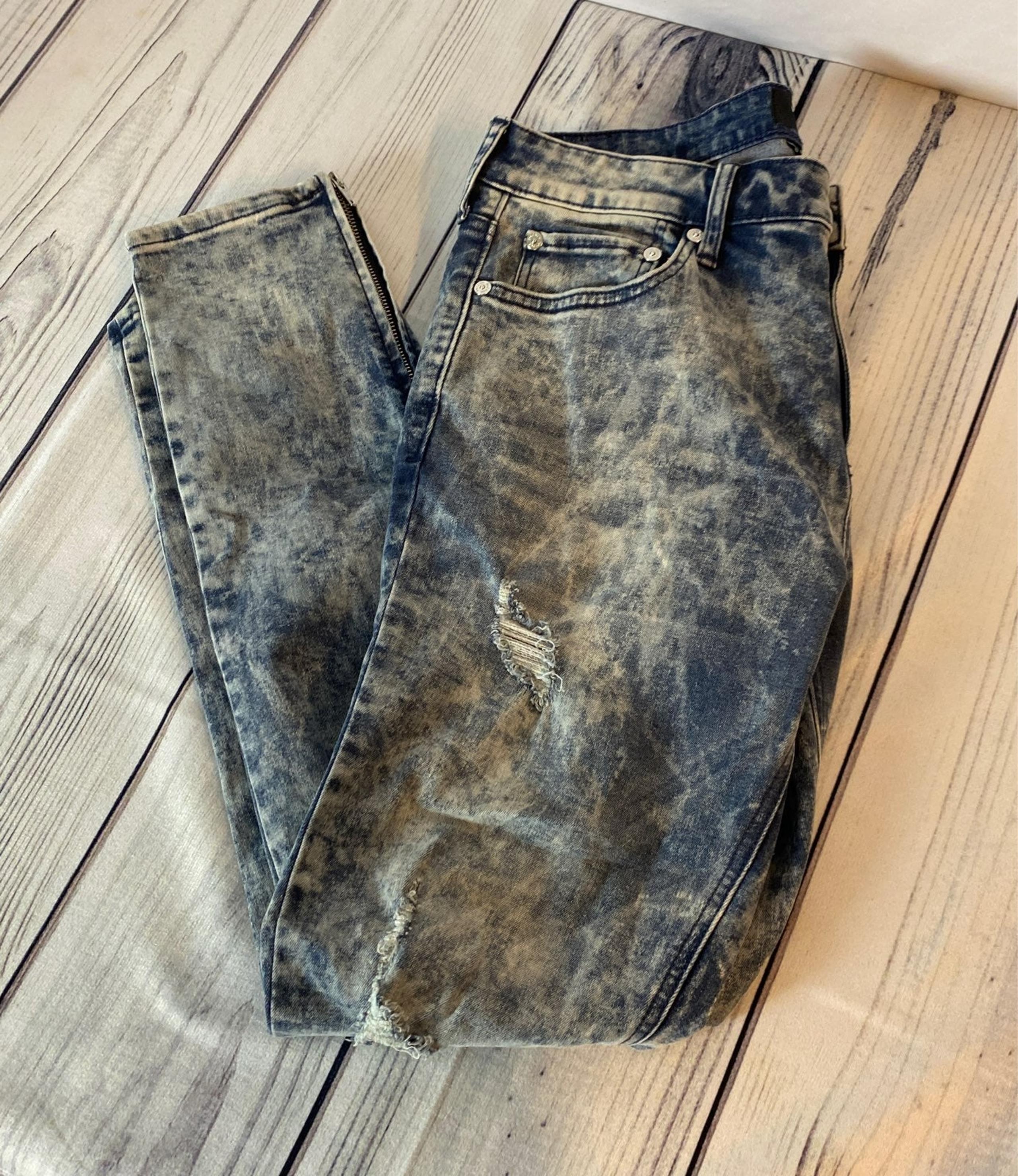Pacsun men's acid wash skinny jeans