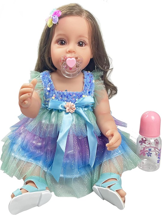 Reborn Baby Dolls Girl, 22 Beautiful Lifelike Doll Full Body