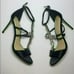 NWOB MSRP 189 Jewel Badgley Mischka Black and Jeweled Heels Women's Size 10
