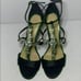 NWOB MSRP 189 Jewel Badgley Mischka Black and Jeweled Heels Women's Size 10