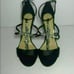 NWOB MSRP 189 Jewel Badgley Mischka Black and Jeweled Heels Women's Size 10