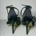 NWOB MSRP 189 Jewel Badgley Mischka Black and Jeweled Heels Women's Size 10