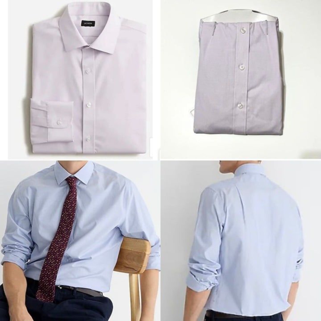 J.Crew NWT Sz XXL Bowery Wrinkle-free Stretch Cotton Shirt W/ Spread Collar