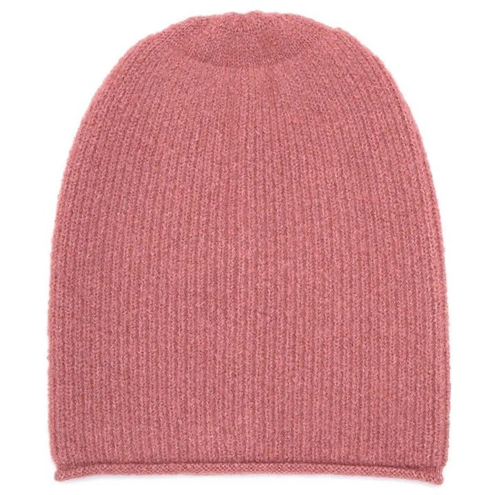 Madewell Rack Sweet Dahlia Blush Pink Ribbed Knit Beanie Hat