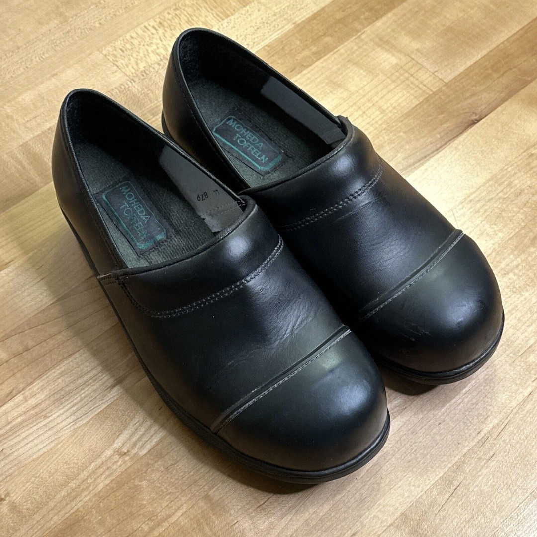 Danish Clogs Black Leather