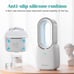Portable Desk Bladeless Fan with Night Light, 11.8 Personal Cooling Fan