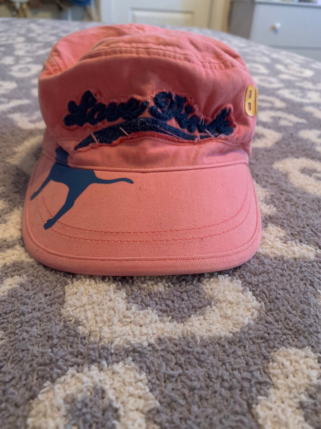 pink vintage hat