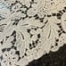 Set Of 12 Italian Point de Venise Lace Vinyl Light Beige Placemats