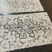 Set Of 12 Italian Point de Venise Lace Vinyl Light Beige Placemats