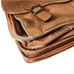 Santa Fe Dilana Cognac Leather Portfolio Messenger Satchel Bag Organizer VTG