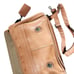 Santa Fe Dilana Cognac Leather Portfolio Messenger Satchel Bag Organizer VTG